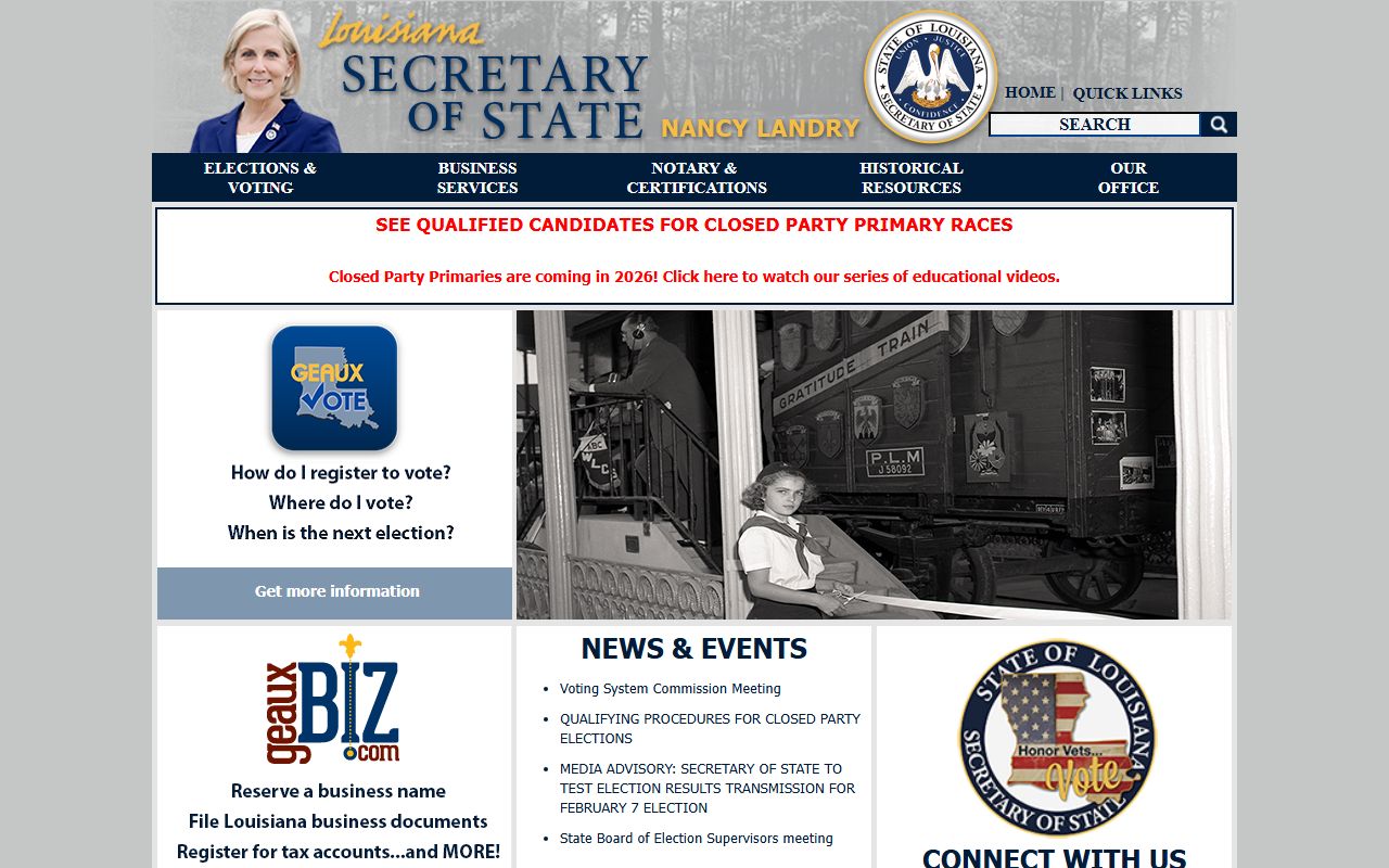 Louisiana State Archives showing historical Cameron Parish marriage records from 1874