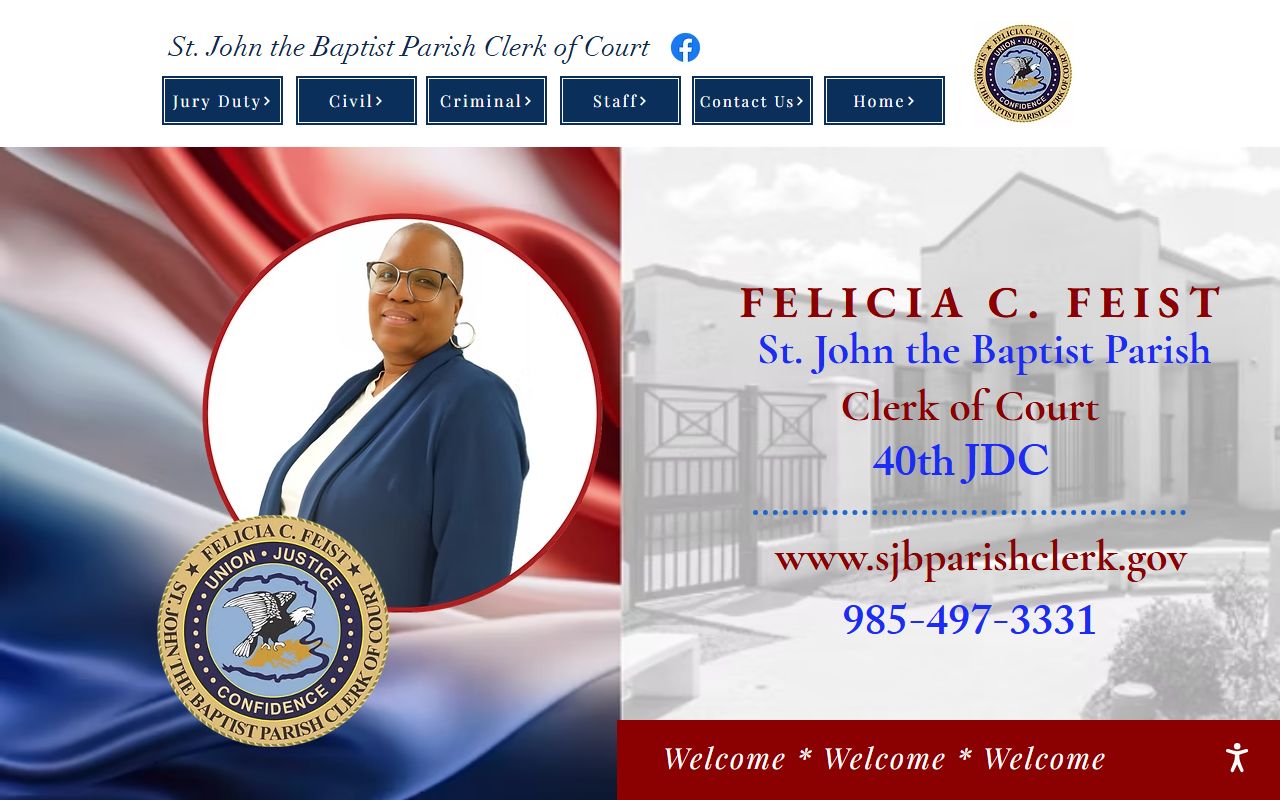 St. John the Baptist Parish Clerk of Court official website