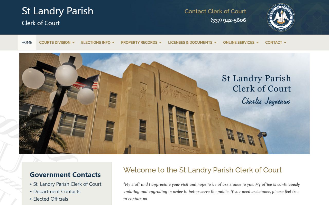 St. Landry Parish Clerk of Court official website