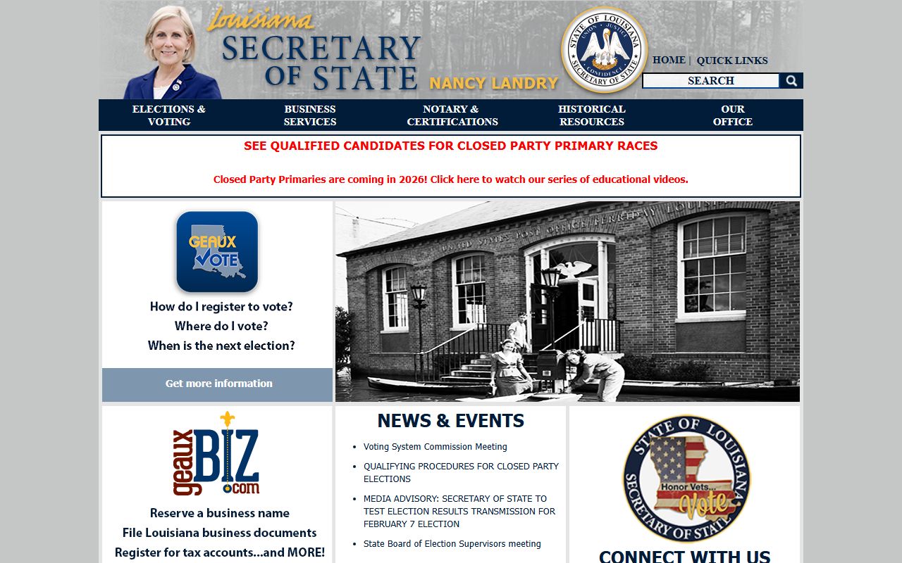 Louisiana State Archives page for Winn Parish marriage records and historical vital records